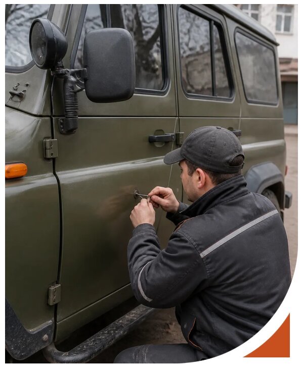 Профессиональное вскрытие автомобиля УАЗ без повреждений в Новодвинске